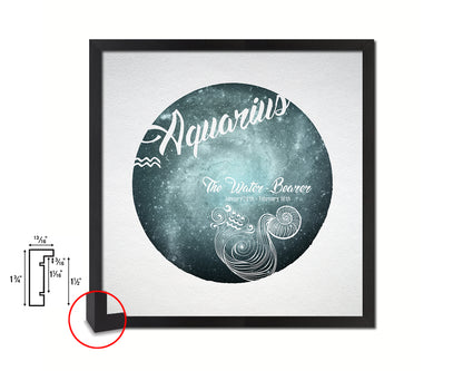 Aquarius Astrology Prediction Yearly Horoscope Wood Framed Print Wall Art Decor Gifts