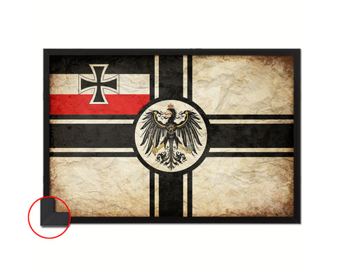 Imperial German Navy 1867-1871 War Vintage Military Flag Framed Print Sign Decor Wall Art Gifts
