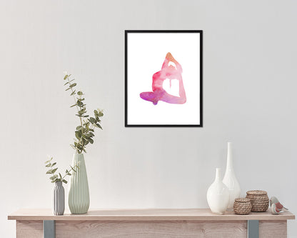 Yoga Pose Yoga Wood Framed Print Wall Decor Art Gifts
