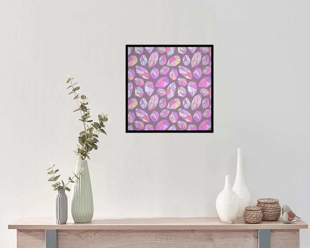 Abstract Pink Artwork Wood Frame Gifts Modern Wall Decor Art Prints