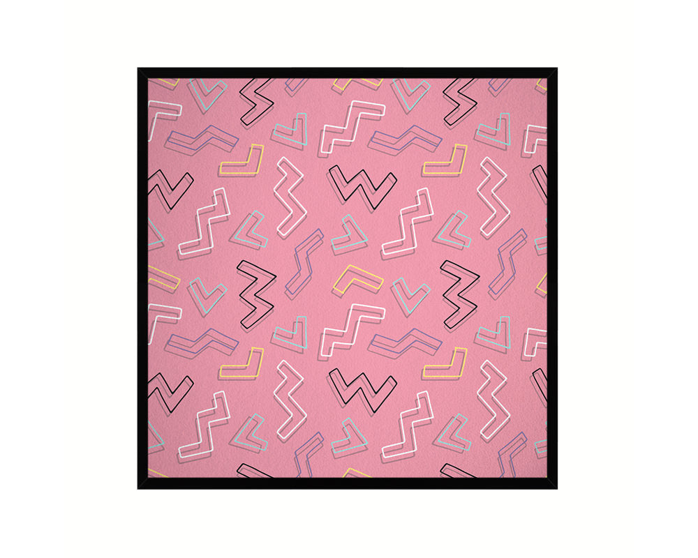 Abstract Black Artwork Wood Frame Gifts Modern Wall Decor Art Prints