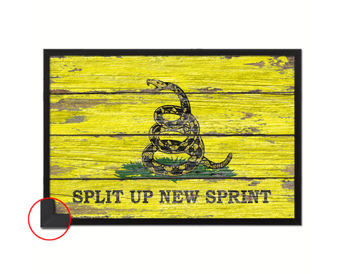 Split up New Sprint Wood Rustic Flag Wood Framed Print Wall Art Decor Gifts