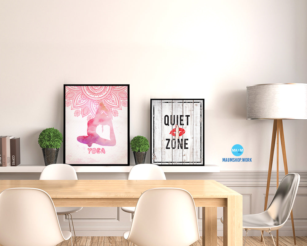 Yoga Pose Yoga Wood Framed Print Wall Decor Art Gifts