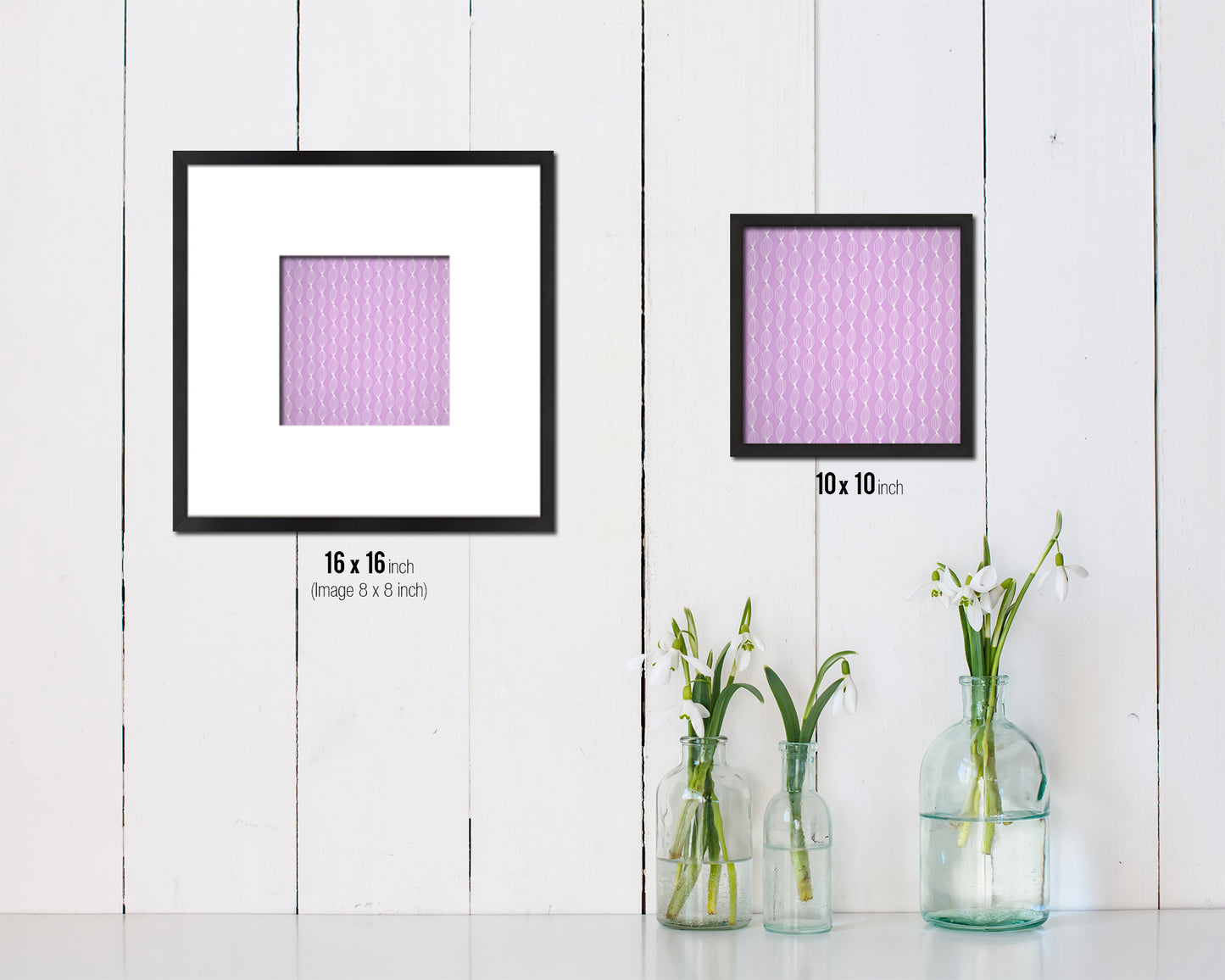 Abstract Pink Artwork Wood Frame Gifts Modern Wall Decor Art Prints