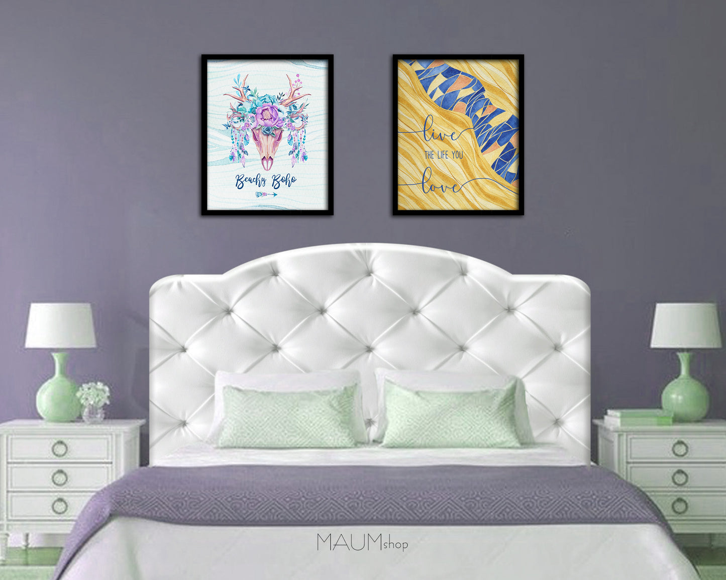 Live the life you love Quote Framed Print Wall Decor Art Gifts