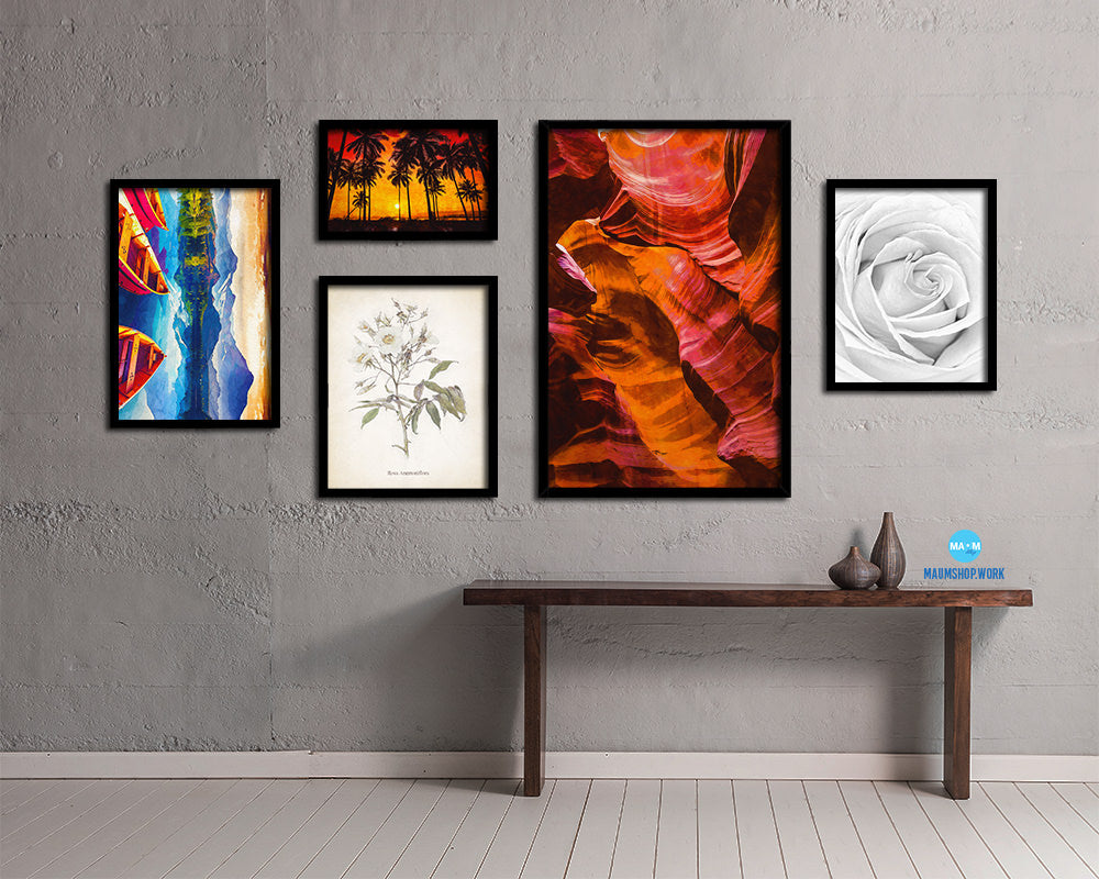 Dancing Stone Antelope Canyon Northern Arizona Artwork Painting Print Art Frame Gifts