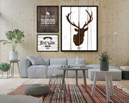 This ain't my first rodeo Please keep the bull Quote Framed Artwork Print Home Decor Wall Art Gifts