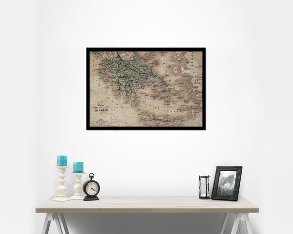 Europe Historical Map Framed Print Art Wall Decor Gifts