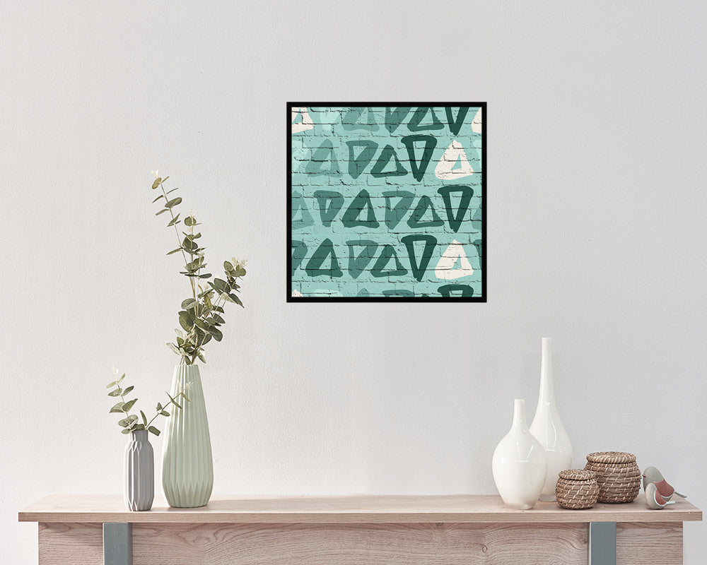 Shape Abstract Artwork Wood Frame Gifts Modern Wall Decor Art Prints