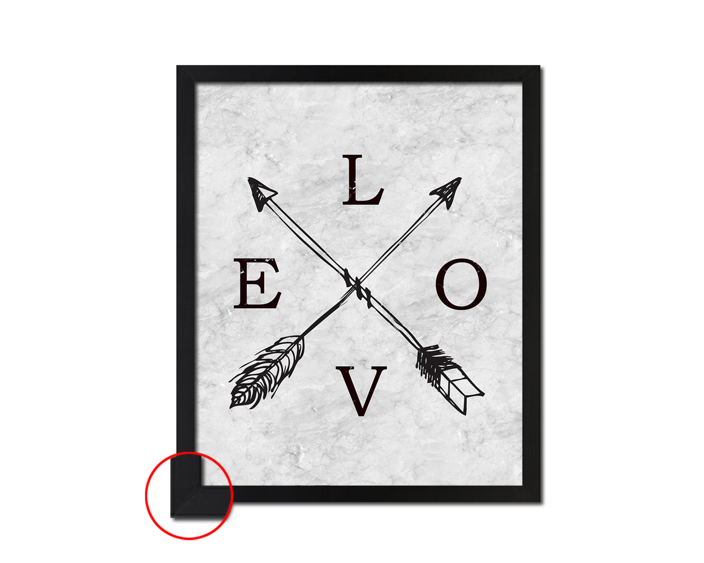 LOVE Quote Framed Print Wall Art Decor Gifts