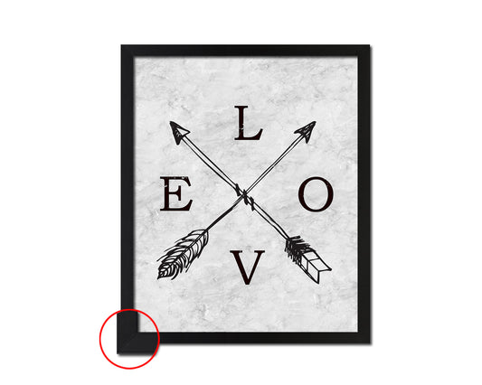 LOVE Quote Framed Print Wall Art Decor Gifts