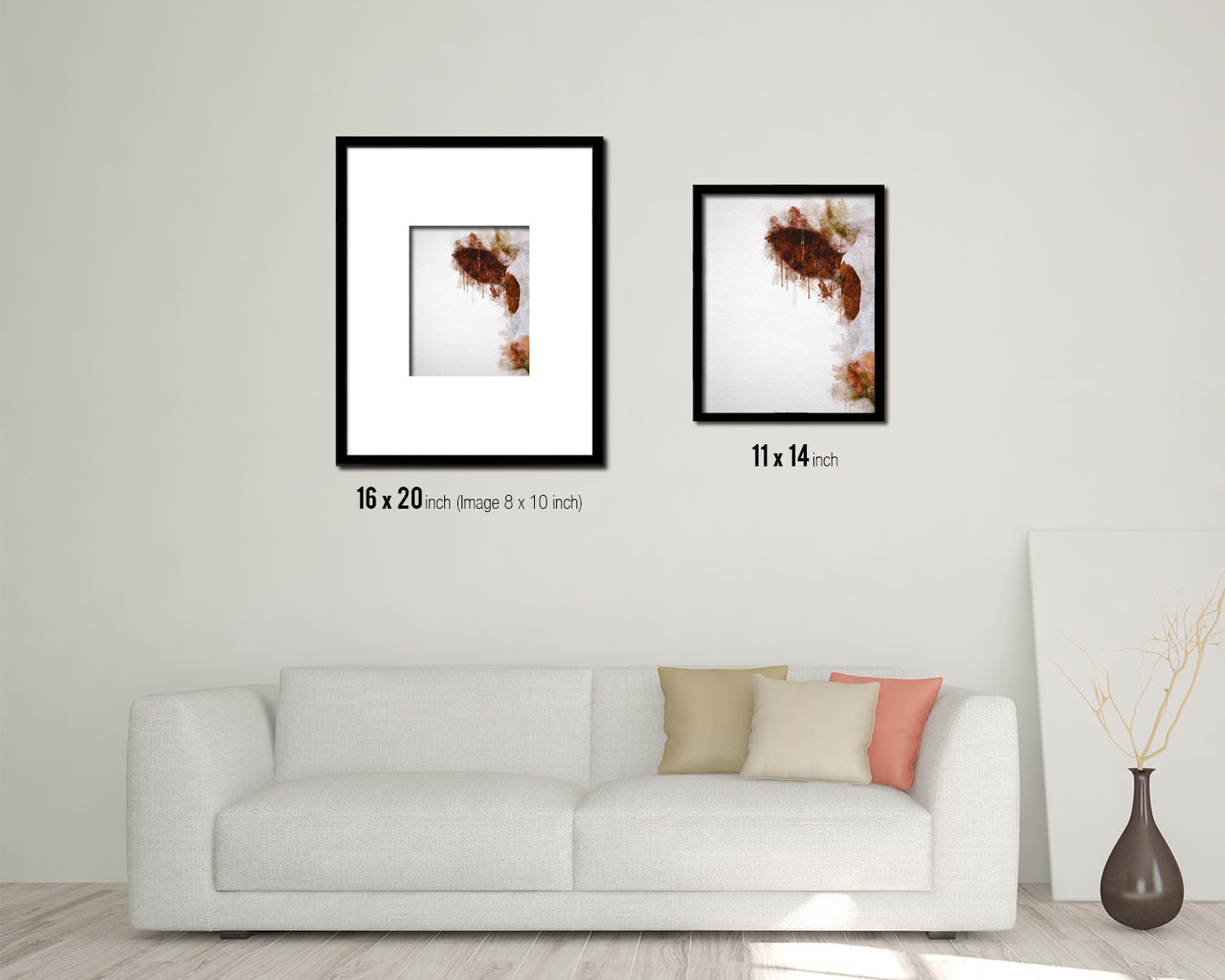 Cow Animal Painting Print Framed Art Home Wall Decor Gifts