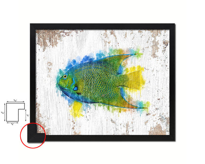 Angelfish Framed Print Modern Restaurant Sushi Bar Modern Watercolor Wall Art Decor