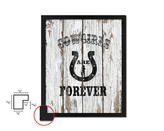Cowgirls are forever Quote Framed Artwork Print Home Decor Wall Art Gifts