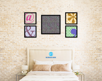 Abstract Line Artwork Wood Frame Gifts Modern Wall Decor Art Prints