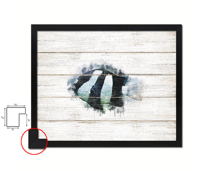 Tropical Fish Framed Print Modern Restaurant Sushi Bar Modern Watercolor Wall Art Decor