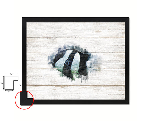 Tropical Fish Framed Print Modern Restaurant Sushi Bar Modern Watercolor Wall Art Decor