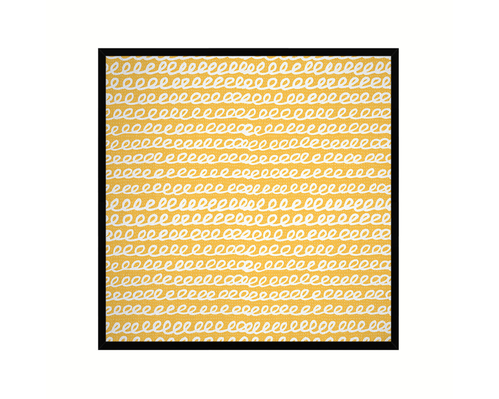 Abstract Yellow Artwork Wood Frame Gifts Modern Wall Decor Art Prints