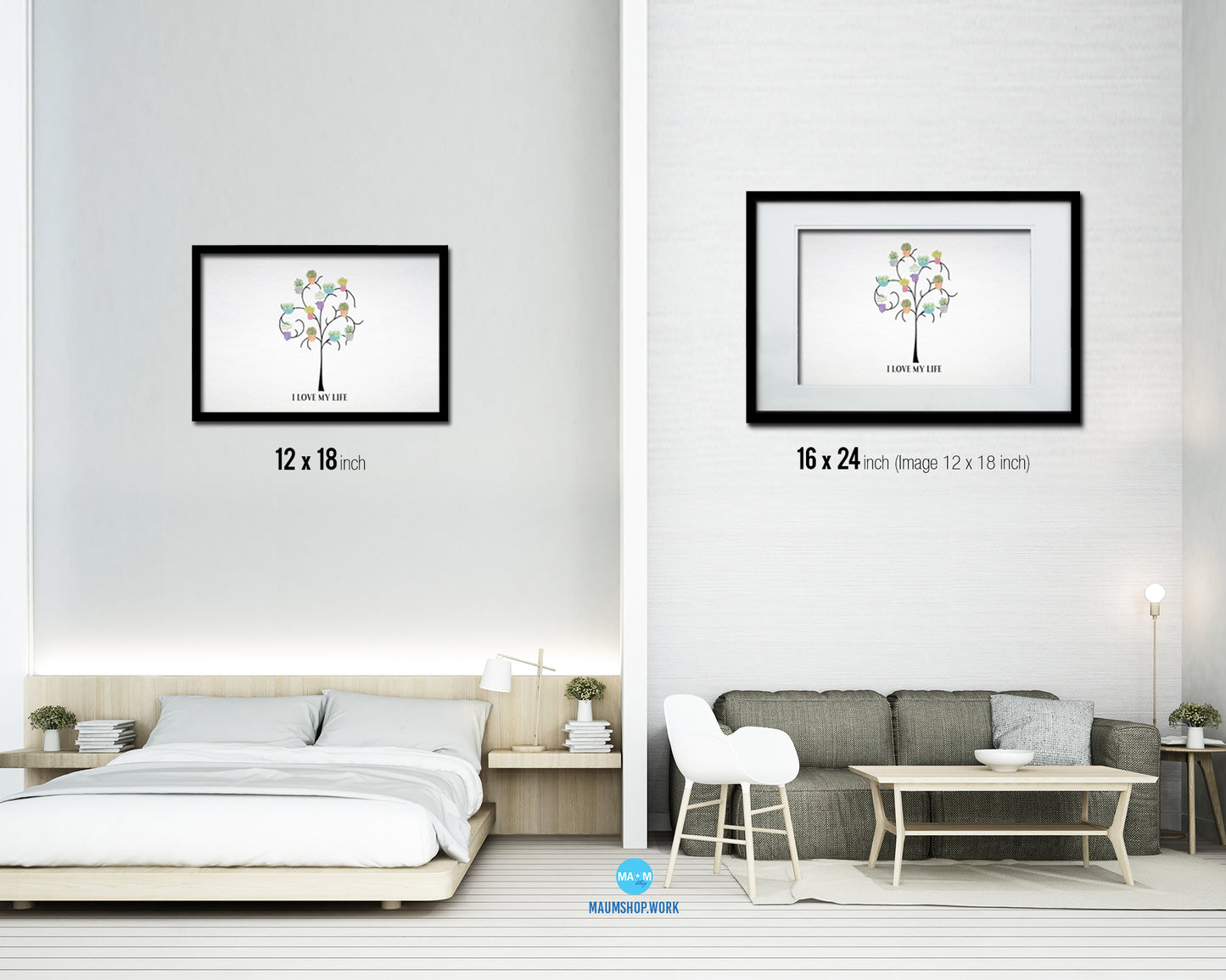 I love my life 46054 Framed Print Wall Decor Art Gifts