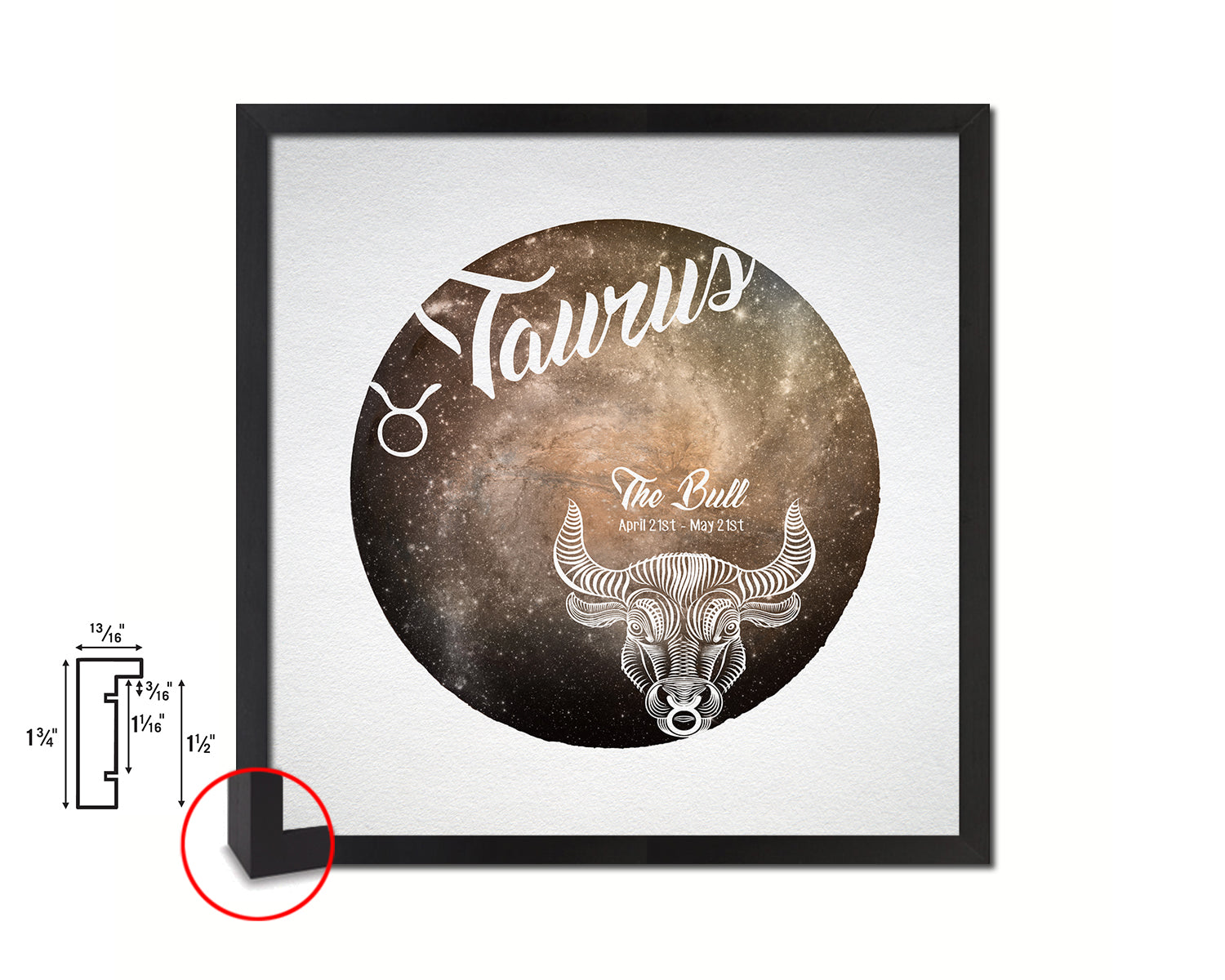 Taurus Astrology Prediction Yearly Horoscope Wood Framed Print Wall Art Decor Gifts