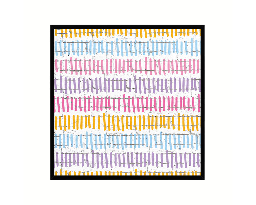 Abstract Line Artwork Wood Frame Gifts Modern Wall Decor Art Prints