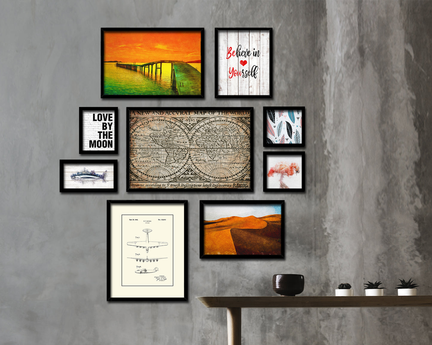 World John Speed 1635 Antique Map Framed Print Art Wall Decor Gifts