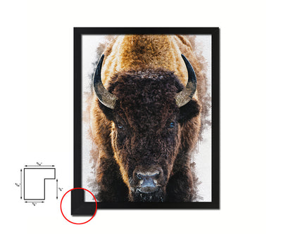 Buffuro Animal Painting Print Framed Art Home Wall Decor Gifts