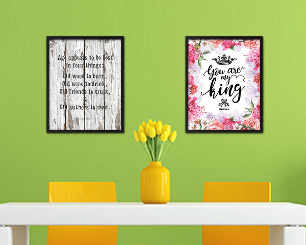 Age appears best in four things Quote Framed Artwork Print Wall Decor Art Gifts