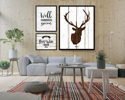 Well Goodness gracious Quote Framed Artwork Print Home Decor Wall Art Gifts