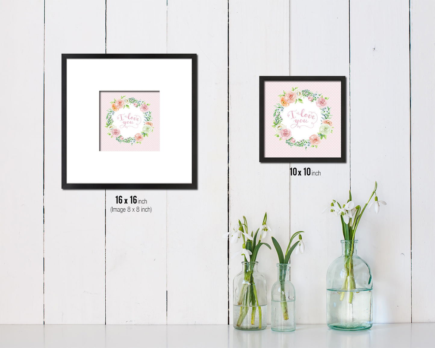 I love you Quote Framed Print Home Decor Wall Art Gifts