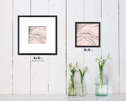 Abstract Artwork Wood Frame Gifts Modern Wall Decor Art Prints