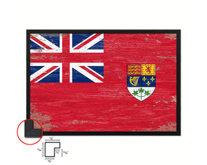 Canadian Red Ensign City Canada Country Shabby Chic Flag Framed Prints Decor Wall Art Gifts