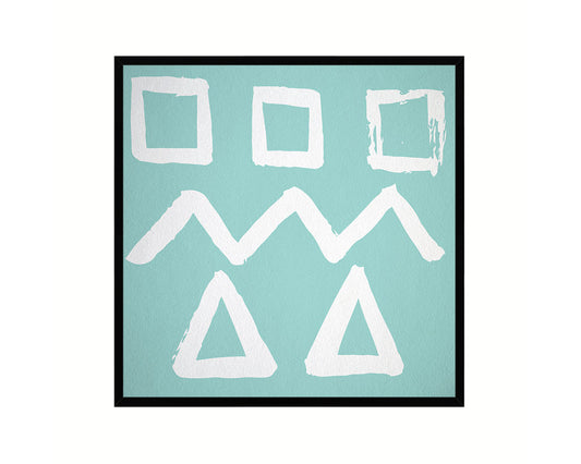 Brush Object Abstract Artwork Wood Frame Gifts Modern Wall Decor Art Prints