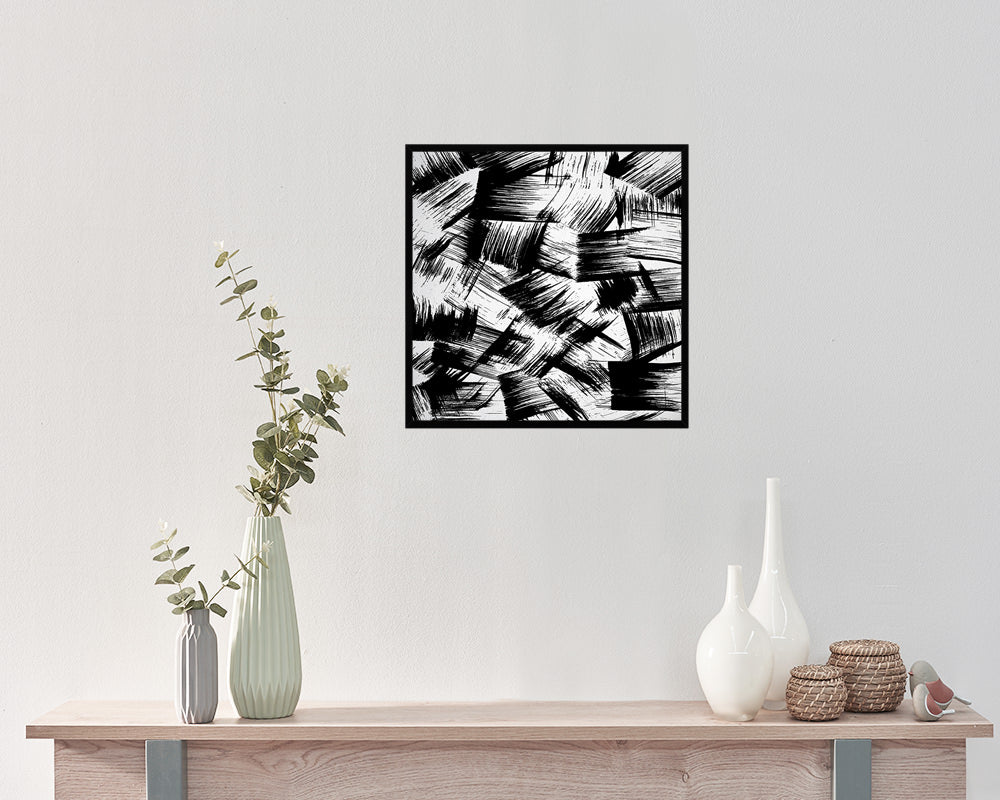Foam Roller Abstract Artwork Wood Frame Gifts Modern Wall Decor Art Prints