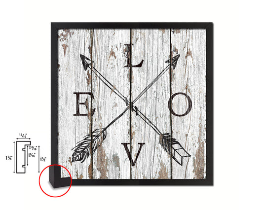 LOVE Quote Framed Print Home Decor Wall Art Gifts