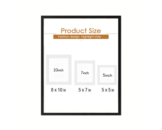 [MAUM] Multipurpose Black Picture Frame with Art