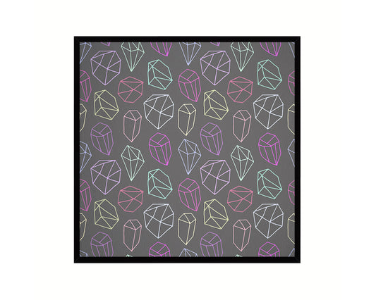 Abstract Line Artwork Wood Frame Gifts Modern Wall Decor Art Prints