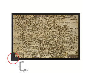 Asia John Speed 1675 Historical Map Framed Print Art Wall Decor Gifts