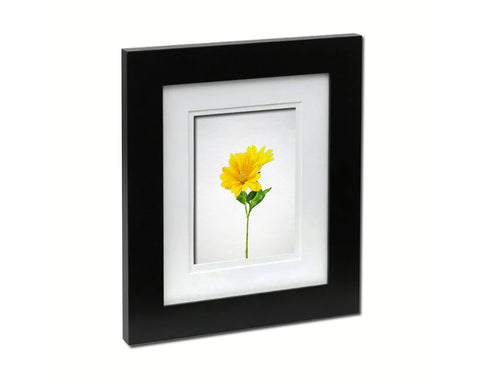 Yellow Chrysanthemum Sketch Plants Art Wood Framed Print Wall Decor Gifts