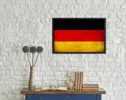 Ghana Country Vintage Flag Wood Framed Print Wall Art Decor Gifts