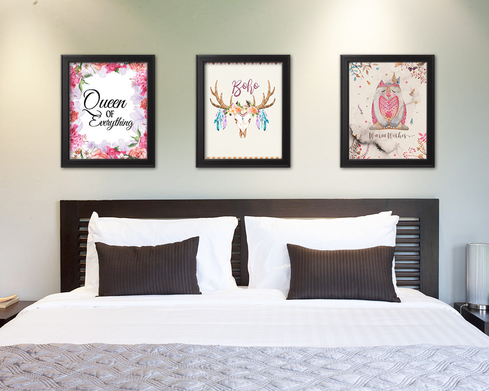 Queen of everythig Quote Framed Print Home Decor Wall Art Gifts