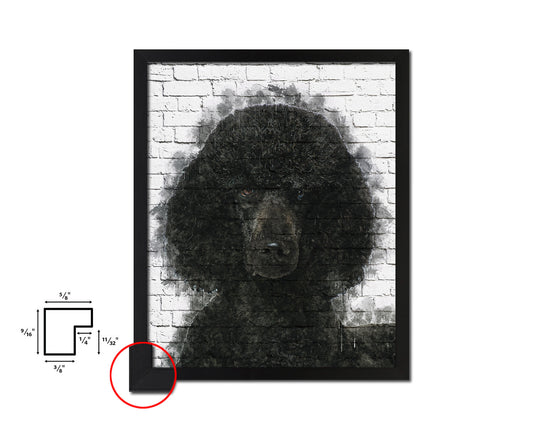 Maltese Dog Puppy Portrait Framed Print Pet Watercolor Wall Decor Art Gifts