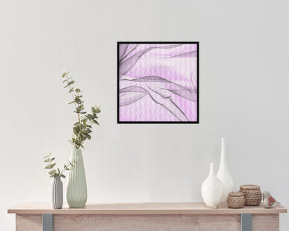 Abstract Pink Artwork Wood Frame Gifts Modern Wall Decor Art Prints