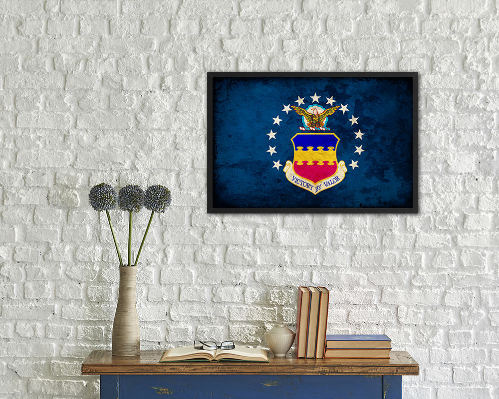 20th Fighter Wing Emblem Paper Texture Flag Framed Prints Home Decor Wall Art Gifts