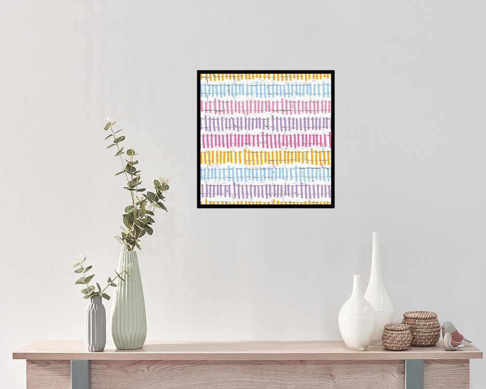 Abstract Line Artwork Wood Frame Gifts Modern Wall Decor Art Prints