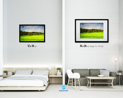 Czech Republic Golf Course Artwork Painting Print Art Wood Framed Wall Decor Gifts