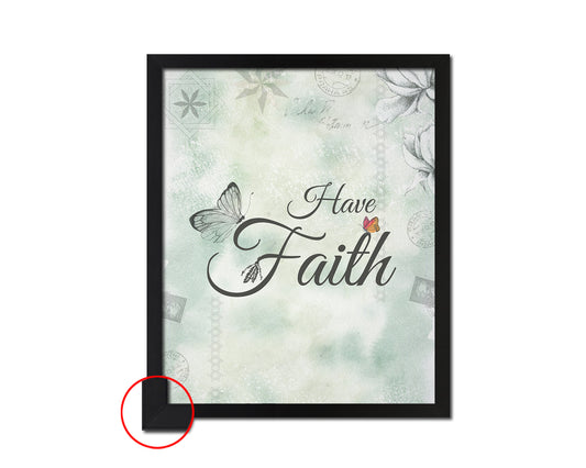 Have Faith Bible Verse Scripture Framed Print Wall Decor Art Gifts