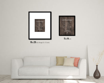 Coffeeology take life one cup at a time Quote Framed Artwork Print Wall Decor Art Gifts