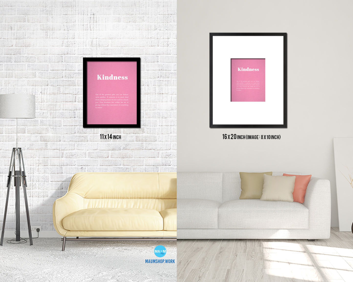 Kindness Quote Framed Print Wall Decor Art Gifts