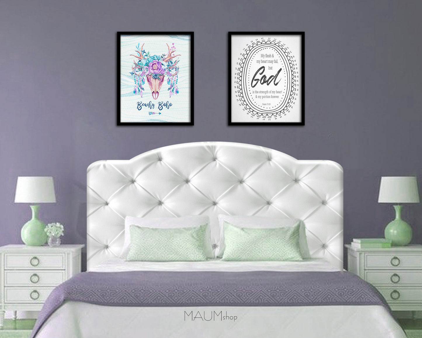 My flesh & my heart may fail, Psalm 73:26 Bible Verse Scripture Framed Print Wall Decor Art Gifts